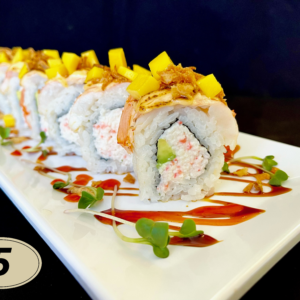 5.Seared Shrimp Mango Roll