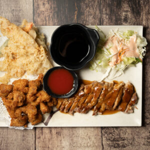 12A. SESAME CHICKEN, TERIYAKI CHICKEN and TEMPURA