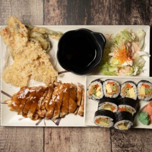 15. FUTOMAKI, TERIYAKI CHICKEN & TEMPURA