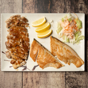 17. TERIYAKI SALMON & TERIYAKI CHICKEN