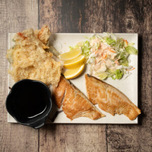 18. TERIYAKI SALMON & TEMPURA