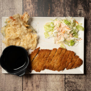 C - 25: Teriyaki Salmon and Tempura