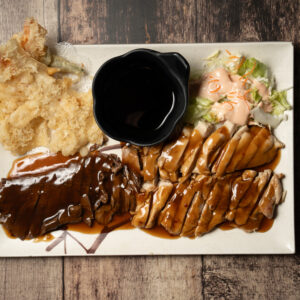 C - 1: Teriyaki Chicken, Beef and Tempura