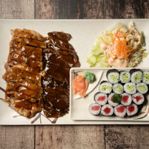 C - 20: 8 pcs Tekka, Kappa and Teriyaki Chicken and Beef